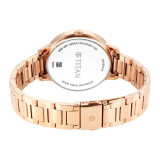 Titan Quartz Analog Black Dial Watch for Women-2648WM05