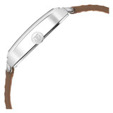 Titan White Dial Leather Analog Watch For Him- 1676SL02
