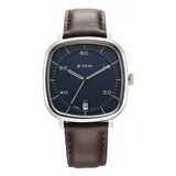 Titan Brown Leather Strap Watch For Him-1885SL03 Titan Brown Leather Strap Watch For Him-1885SL03