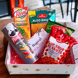 Holiday Snacks, Refreshing Juice and Greeting Card Combo