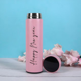Surprise Happy New Year Printed Pink Bottle