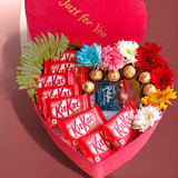 Surprise Raksha Bandhan Gift: Assorted Chocolates and Flowers Gift Box
