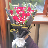 Floral Flowers Bouquet (15 Red Roses)