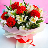 Mix of Carnation and Lily Bouquet