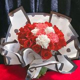 Bouquet Of Roses & Mix Carnation Flowers