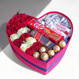 Delicious Chocolates, Roses & Red Label Whisky 750ml