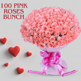 100 Exquisite Pink Roses Arrangement