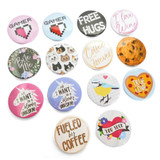 Personalized Badge with Customized Photo or Text Message
