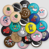 Personalized Badge with Customized Photo or Text Message