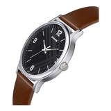 Sonata Black Dial Analog Watch For Him- 77105SL02
