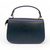 Chrisbella Leather Bag With Shoulder Strap - Black
