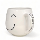 White Mug with Smile Printed