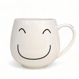 White Mug with Smile Printed