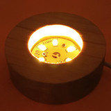 Crystal Ball Moon Lamp With Wooden Base