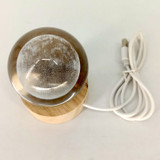 Crystal Ball Moon Lamp With Wooden Base