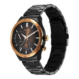 Titan Black Dial Stainless Steel Watch For Men - 10009KM02