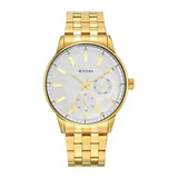 Titan Regalia Opulent Analog Golden Strap Watch For Men- 9441YM01