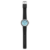 Sonata Sporty Blue Dial Polyurethane Strap Watch For Him -7930PP19