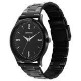 Sonata Black Dial Analog Stainless Steel Watch -77105NM04