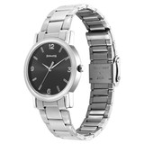 Sonata Classic Quartz Analog Black Dial Stainless Steel Watch For Men -7987SM07