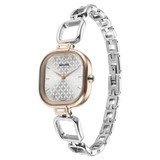 Sonata Wedding Quartz Analog Silver Dial Metal Strap Women's Watch -8186KM02