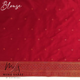 Maroon Red Dola Silk Saree With Zari Border