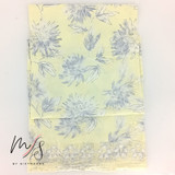 Unstitched Light Yellow Embroidered Cotton Kurta Set With Cotton Dupatta