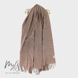 Simple Dark Oatmeal Imitation Cashmere Scarf