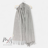 Light Gray Cashmere Scarf