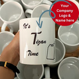 Customizeable White Ceramic Mugs