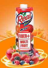 Real Fiber+ Multi Fruit No Sugar Added Juice - 1Ltr
