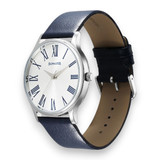 Sonata Aspire Quartz Analog Silver Dial Leather Strap Watch for Men - 77105SL13