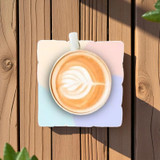 Square Floral Design Tea Coaster
