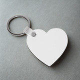 Personalize Heart Shaped Keyring
