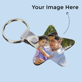 Personalized Star Shaped Keyring With Your Design Personalized Star Shaped Keyring With Your Design