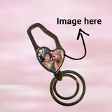 Heart Shaped Couple Design Keyring