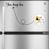 Star Shaped Fridge Magnet With Your Design