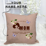 Customize a cozy and stylish cushion print for Mom