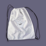 Chill Out Design Printed On Drawstring Bag