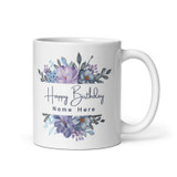 Floral Design Printed Mug for Birthdays