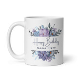 Floral Design Printed Mug for Birthdays