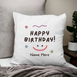 Cute Birthday Cushion with Custom Name