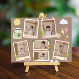 Customizable 6-Photos Collage Canvas