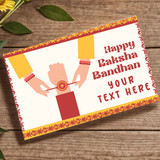 Personalized Raksha Bandhan Wishes: Custom Rakhi Greeting Card