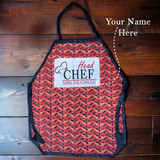 Signature Name Print Apron with Head Chef