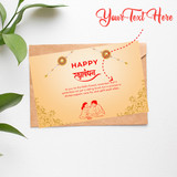 Celebrate Rakhi Personalized Greetings Card in Vibrant Colors