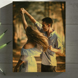 Personalized Golden Metal Photo Plaque