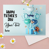 Personalized Father's Day Card with Beautiful Themed