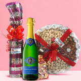 Wines, Chocolates & Dry Nuts Tray Combo Wines, Chocolates & Dry Nuts Tray Combo