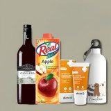Refresh Juice, Red Wine & Personalized Bottle Hamper Refresh Juice, Red Wine & Personalized Bottle Hamper